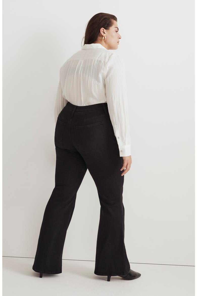 Skinny Flare Jeans, Alternate, color, BLACK FROST