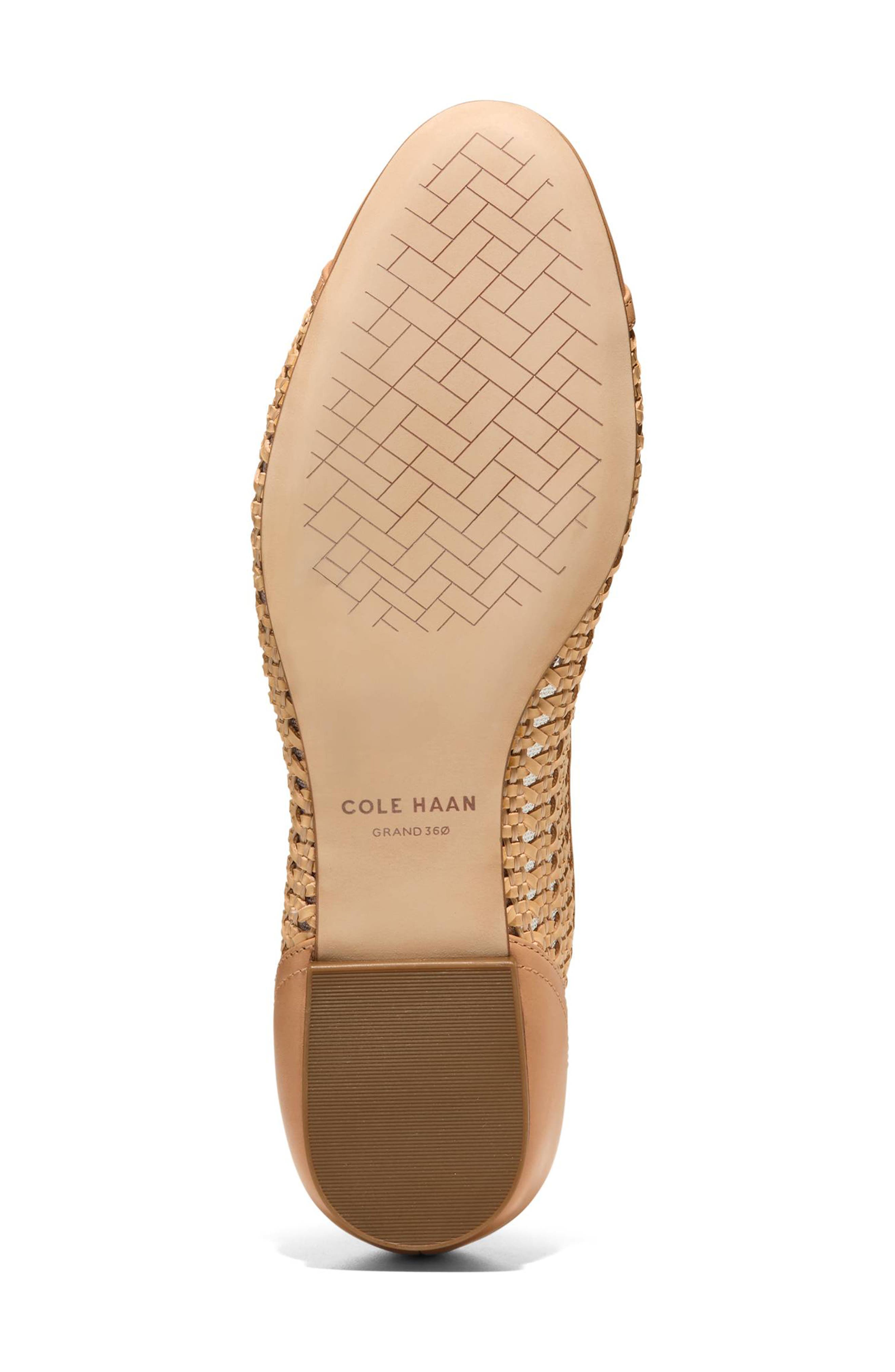 Cole Haan Raquelle Demi Ballet Flat, Alternate, color, Natural Raffia/ Biscuit