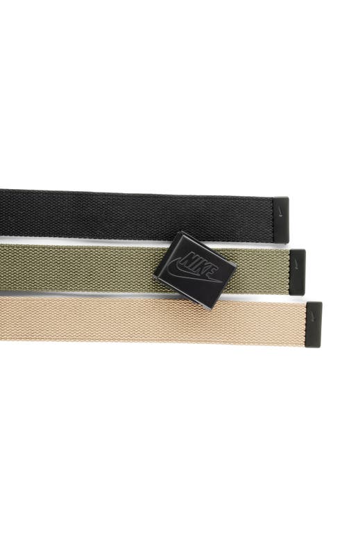 Nike Set Of 3 Webbed Belts