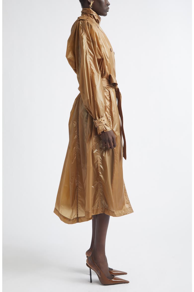 Double Breasted Trench Coat, Alternate, color, BEIGE
