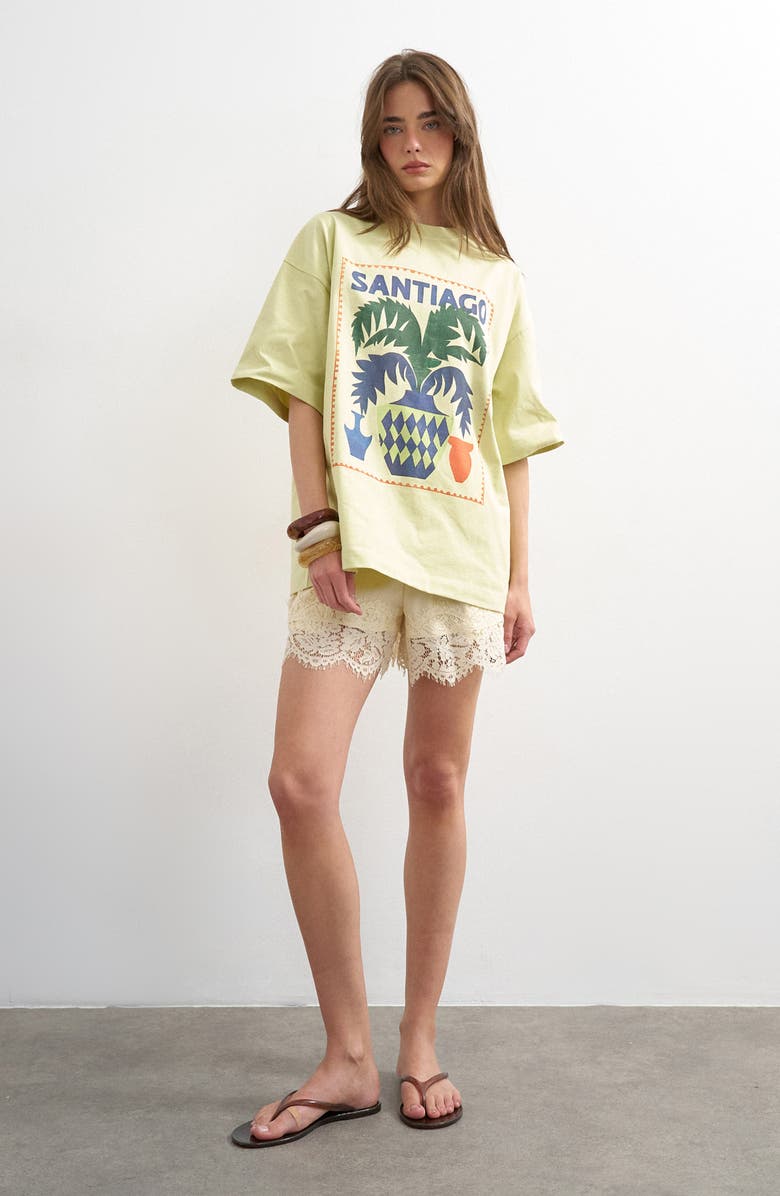 Topshop Santiago Oversize Graphic T-Shirt, Alternate, color,
