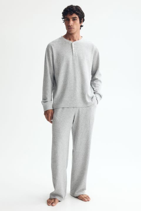 2-piece Waffled Loungewear Set