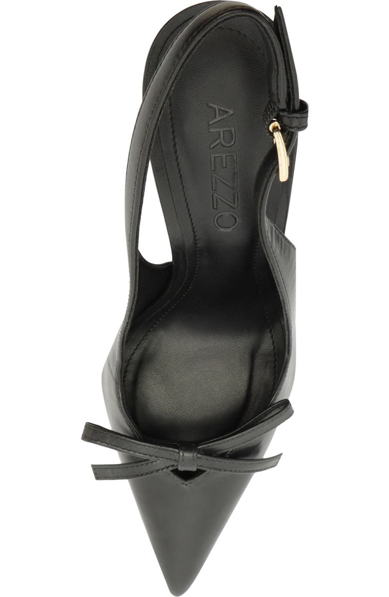 Arezzo Bowie Slingback Pointed Toe Pump, Alternate, color, Black