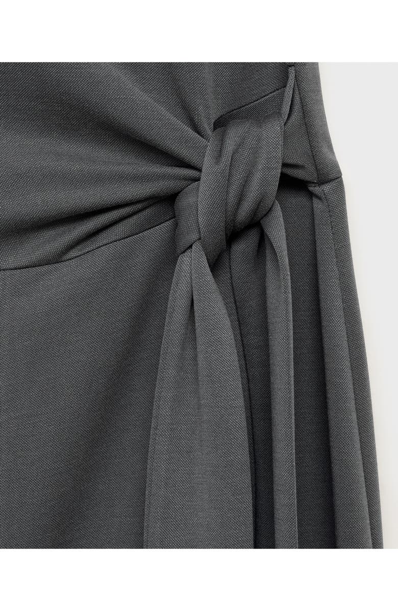 MANGO Side Tie Wide Leg Jumpsuit, Alternate, color, Charcoal