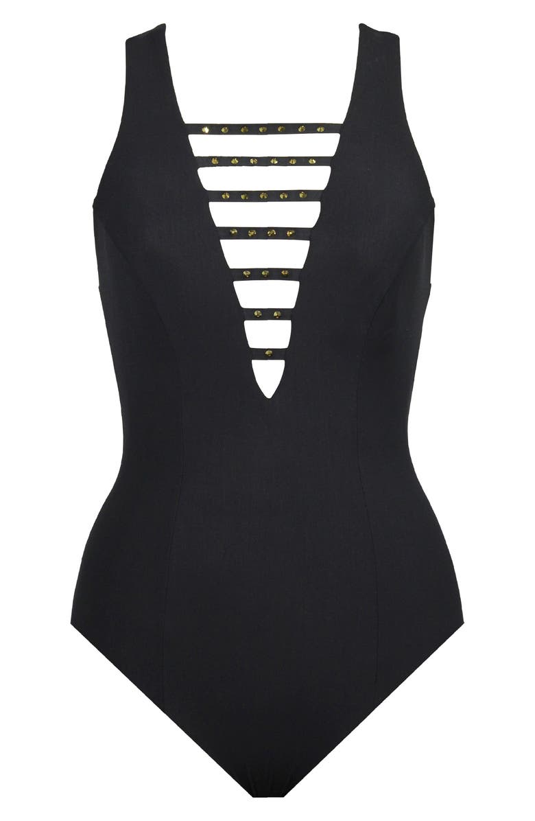 Miraclesuit<sup>®</sup> Amoressa Romancing the Stone One-Piece Swimsuit, Alternate, color, 