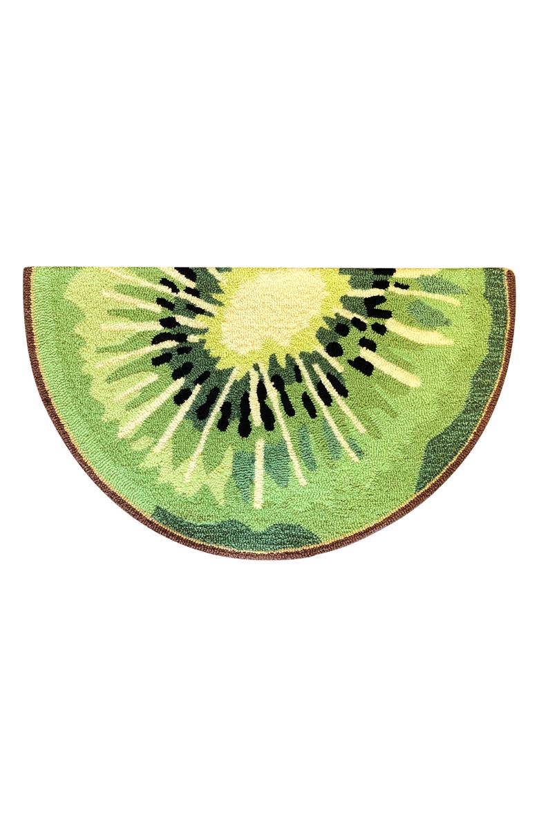 R16 HOME Kiwi Slice Doormat, Main, color, Green Multi