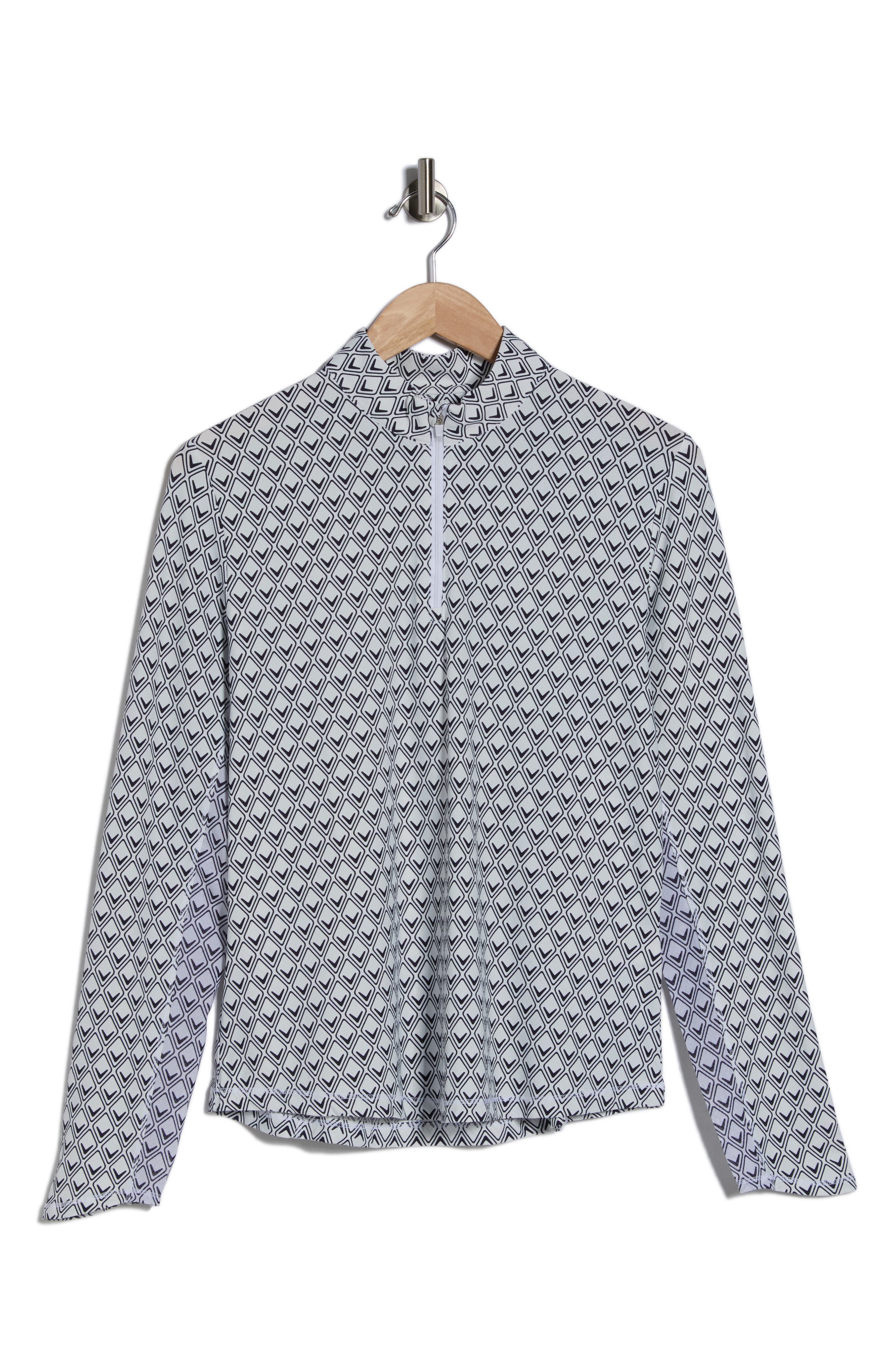 Callaway Geometric Chevron Quarter Zip Pullover