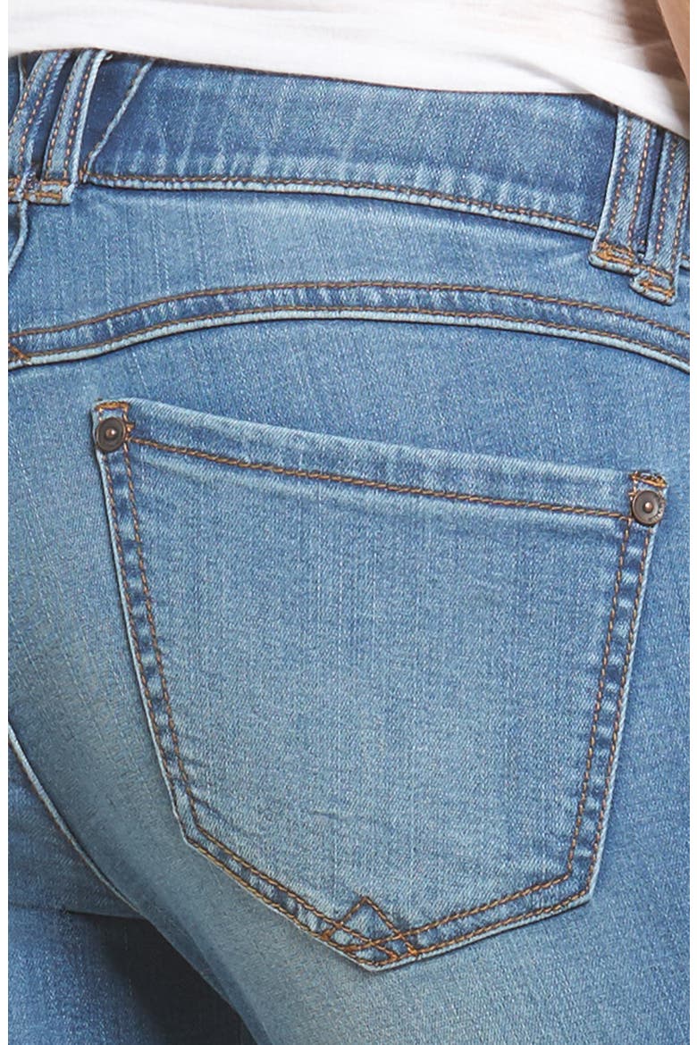 Ab-solution Split Release Hem Jeans (Nordstrom Exclusive), Alternate, color, LIGHT BLUE