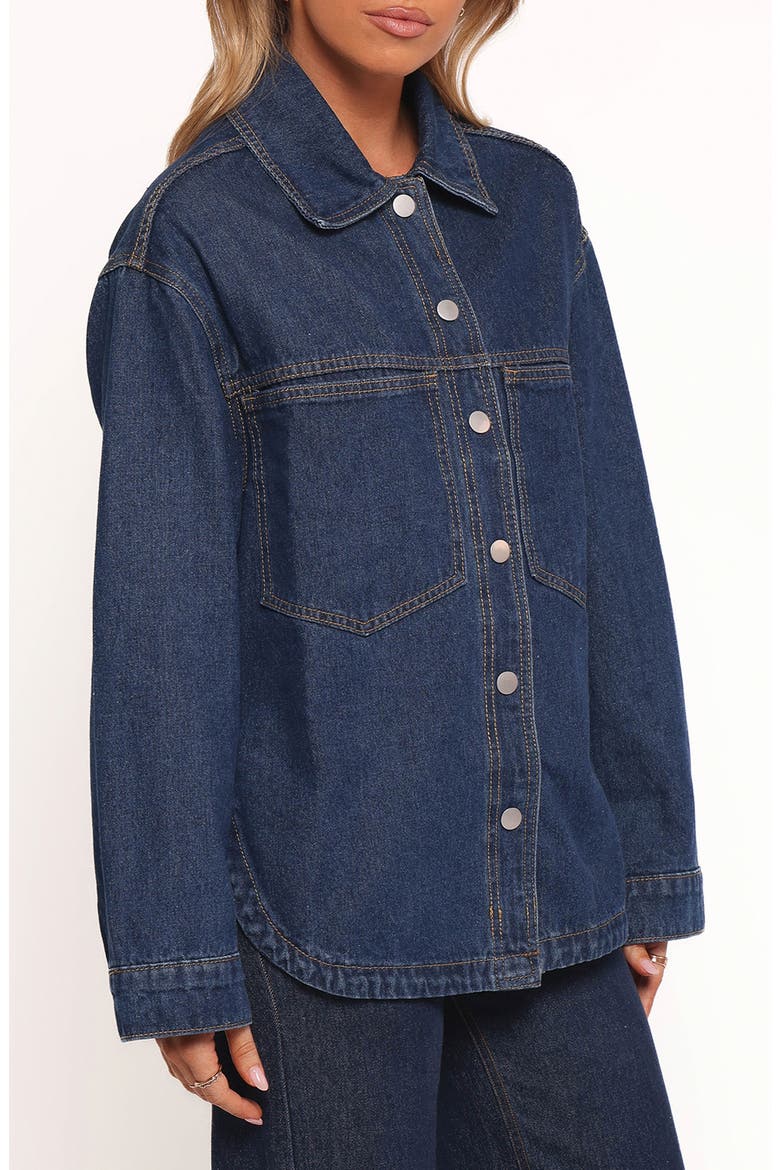 Dede Denim Shacket, Alternate, color, DENIM