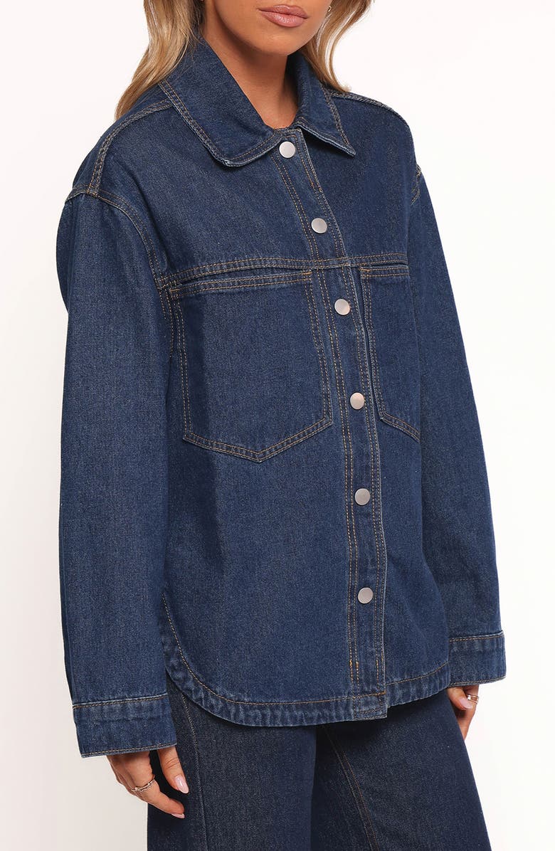 Petal & Pup Dede Denim Shacket, Alternate, color, Denim