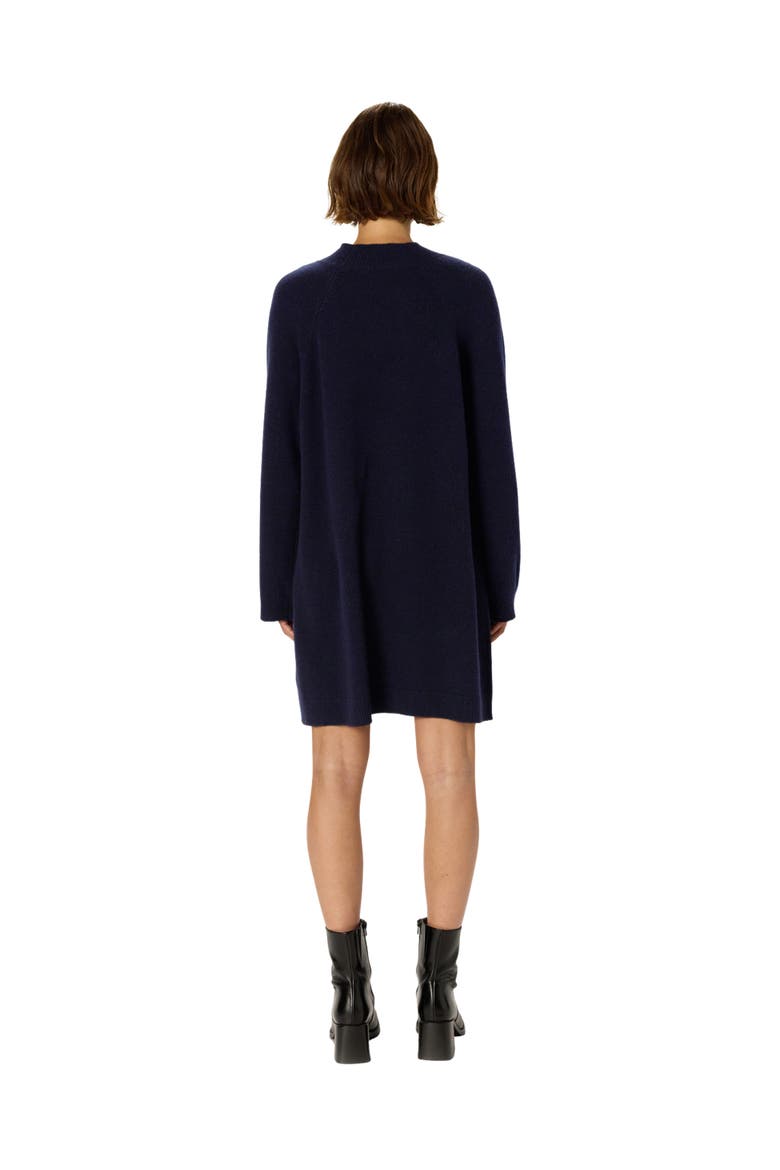 Lysan Long Sleeve Knitted Dress, Alternate, color, Navy Blue