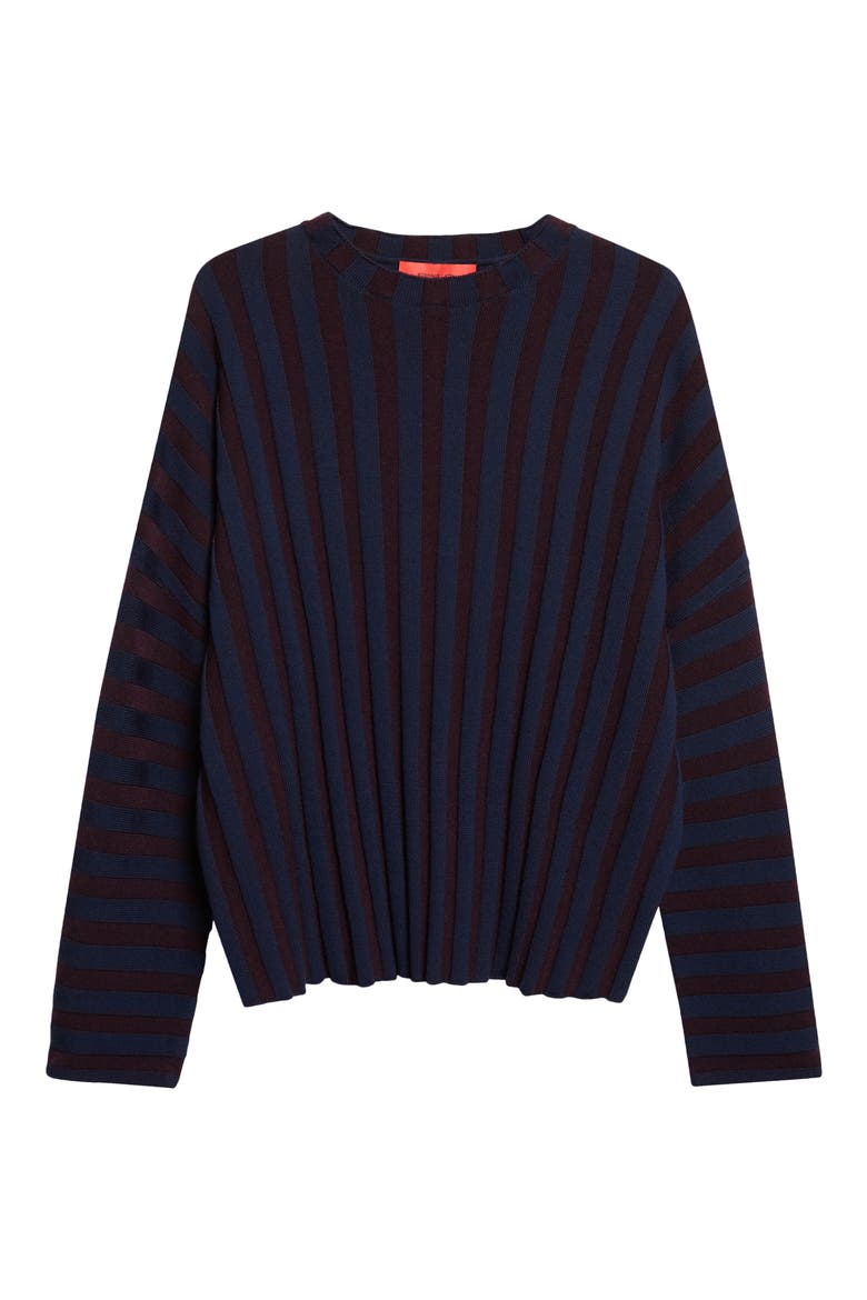 Keyboard Stripe Merino Wool Sweater, Alternate, color, PORT