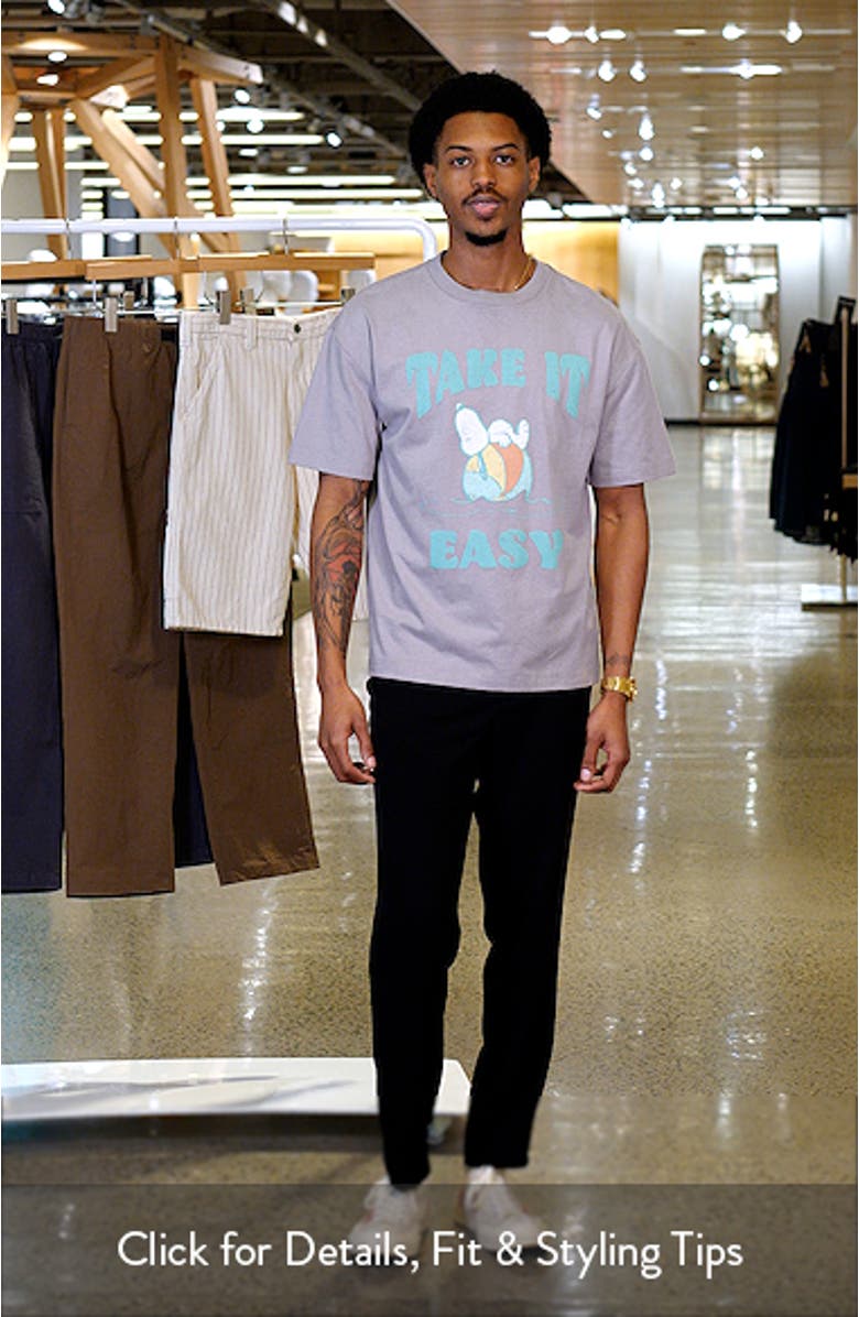 Peanuts<sup
®</sup
Snoopy Take It Easy Cotton Graphic T-Shirt, sales video thumbnail