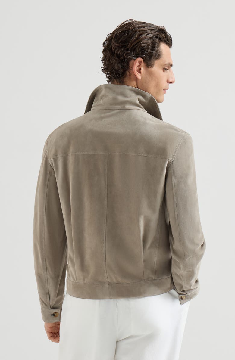 Brunello Cucinelli Suede jacket, Alternate, color, Khaki