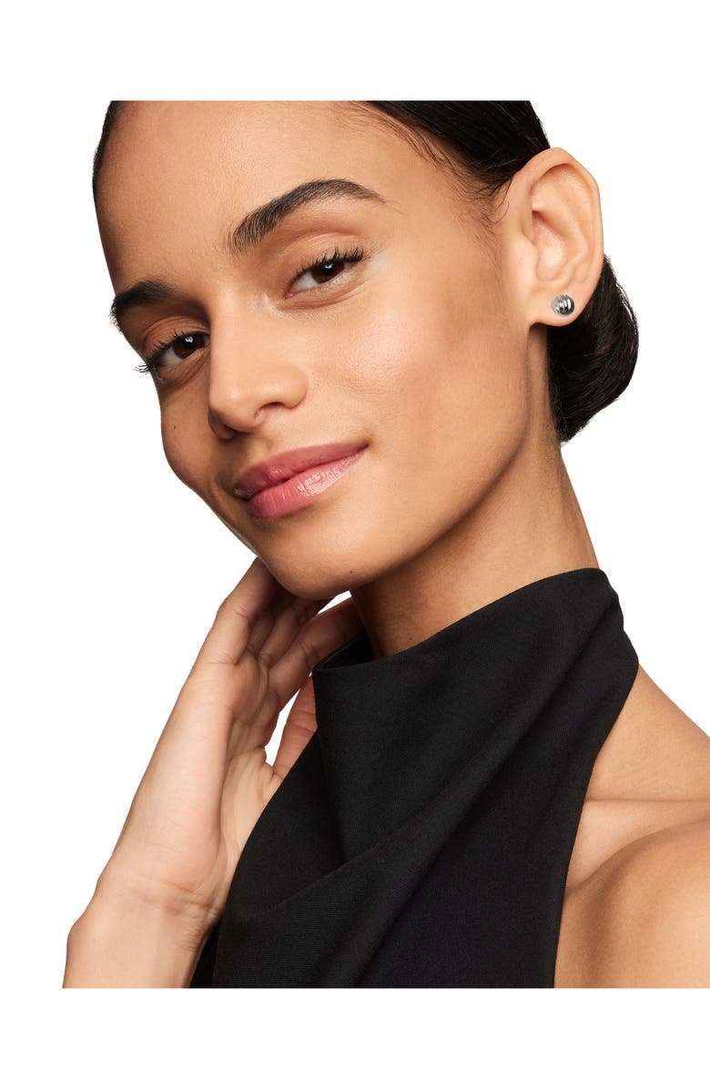 David Yurman Sculpted Cable Stud Earrings, Alternate, color, Silver