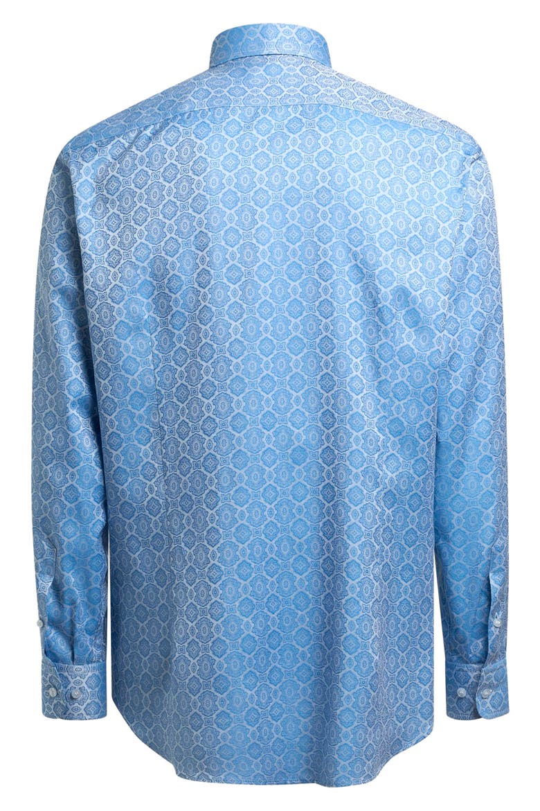 Roma Cotton Dress Shirt, Alternate, color, MED NAVY