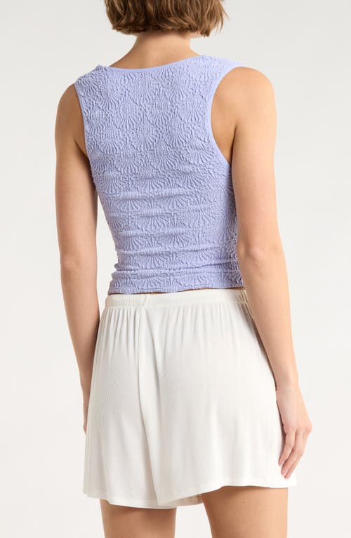 Free People Love Letter Floral Smocked Top In Blue