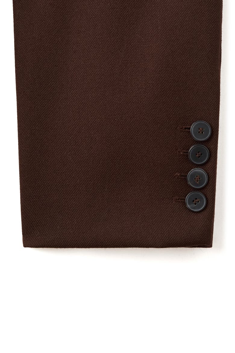 Selection Oversize Wool Blazer, Alternate, color, BROWN