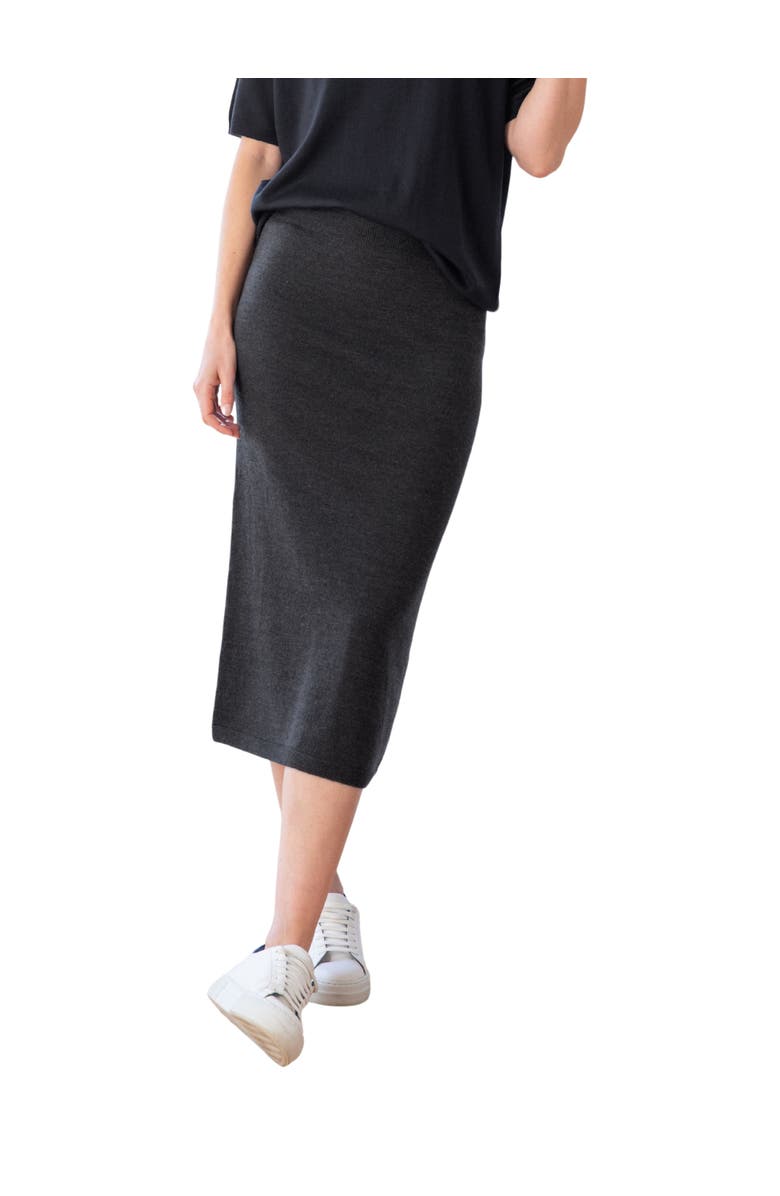 Celtic & Co. Merino Midi Skirt, Alternate, color, 
