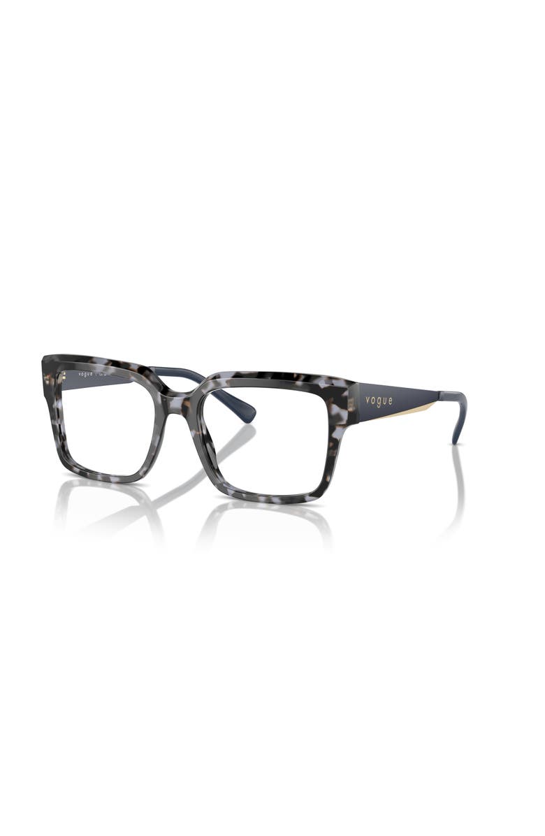 Vogue Eyewear 53mm Rectangle optical glasses, Main, color, Blue