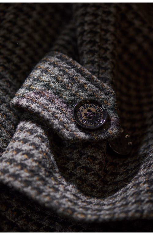 Barbour Veronica Houndstooth Check Wool Coat In Multi
