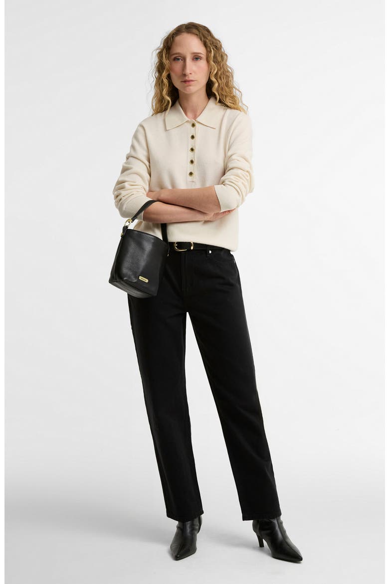 Wynn Merino Wool Polo Sweater, Alternate, color, CLOUD