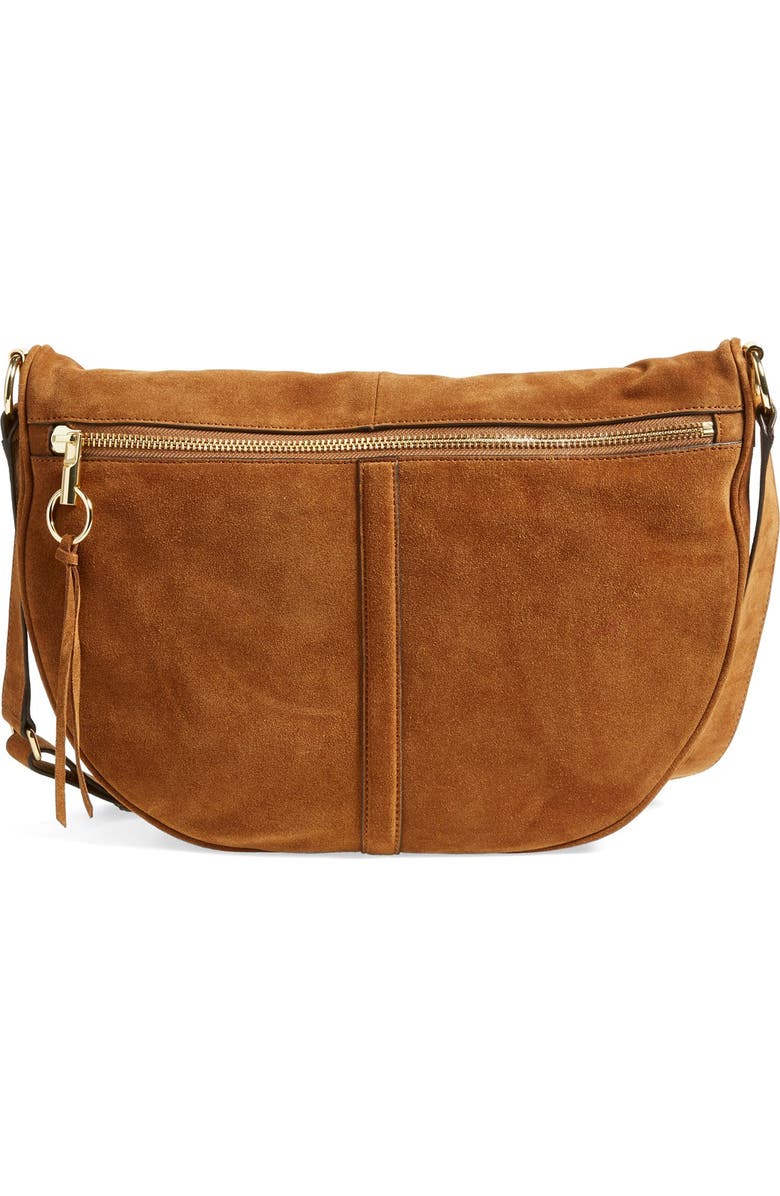Elizabeth and James 'Scott' Suede Crossbody Bag, Main, color,
