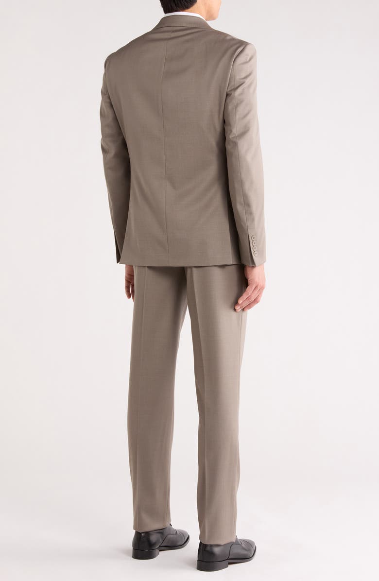 Calvin Klein Taupe Wool Blend Suit, Alternate, color, Taupe