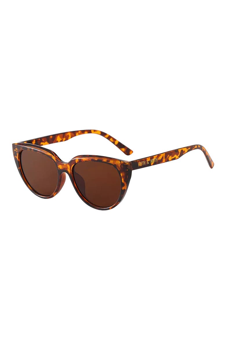 Pepper 56mm Polarized Cat Eye Sunglasses, Alternate, color, TORTE/ BROWN