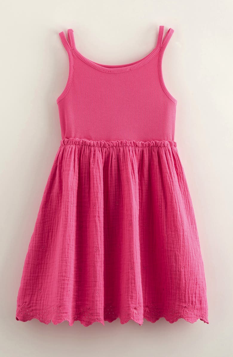 Tucker + Tate Kids' Embroidered Cotton Sundress, Alternate, color, 