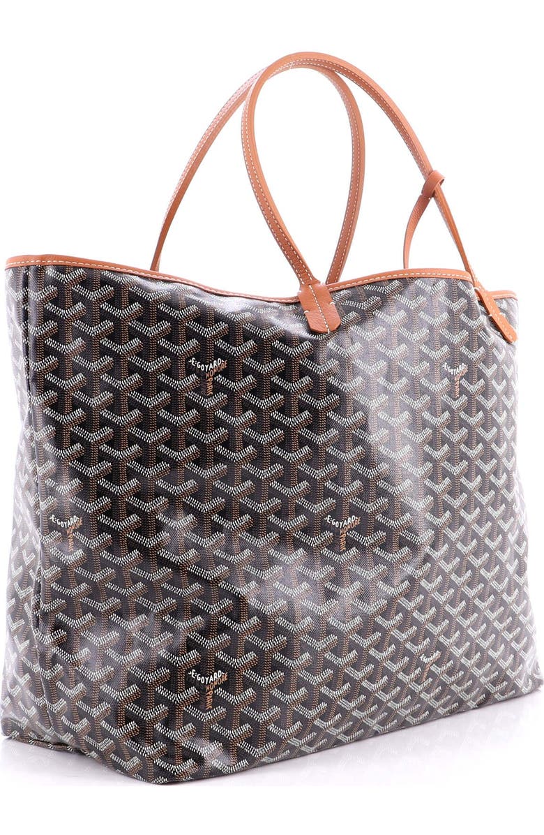 Pre-Owned Goyard Saint Louis Tote Coated Canvas GM, Alternate, color, Brown