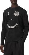 AllSaints Grinner Wool Blend Crewneck Sweater