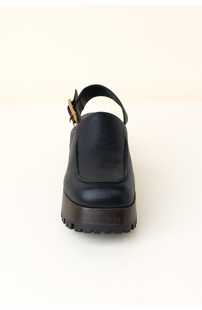 Charlotte Stone Carlos Slingback Platform Clog, Alternate, color, Black