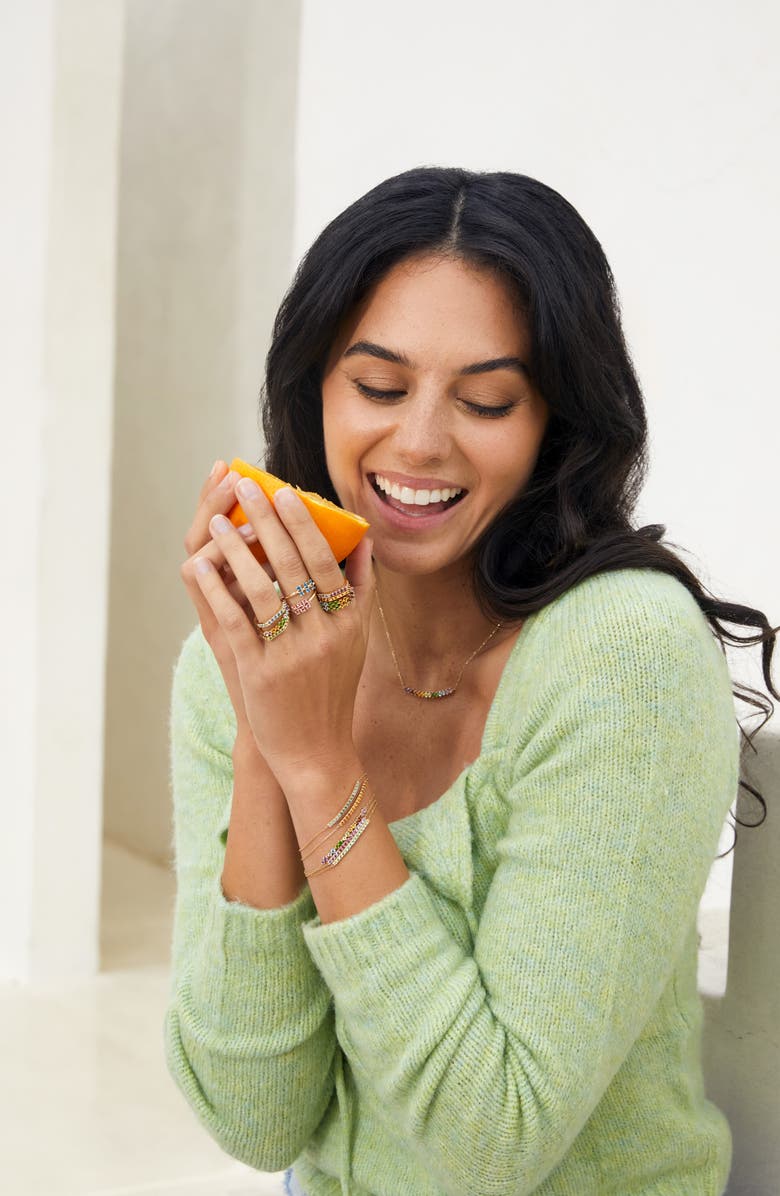 Bony Levy 14K Gold Stacking Ring, Alternate, color, Garnet Spessartite