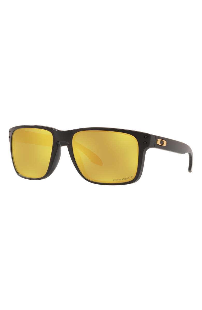 Oakley Holbrook<sup>™</sup> XL 59mm Prizm<sup>™</sup> Polarized Sunglasses, Alternate, color, Matte Black/ Prizm 24K