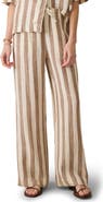 Faherty Palma Linen Stripe Drawstring Pants