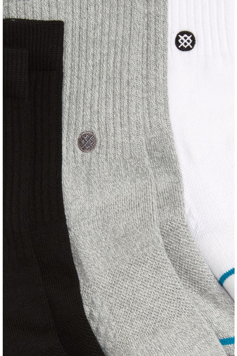 Icon 3-Pack Assorted Socks, Alternate, color, WHITE/BLACK/GREY