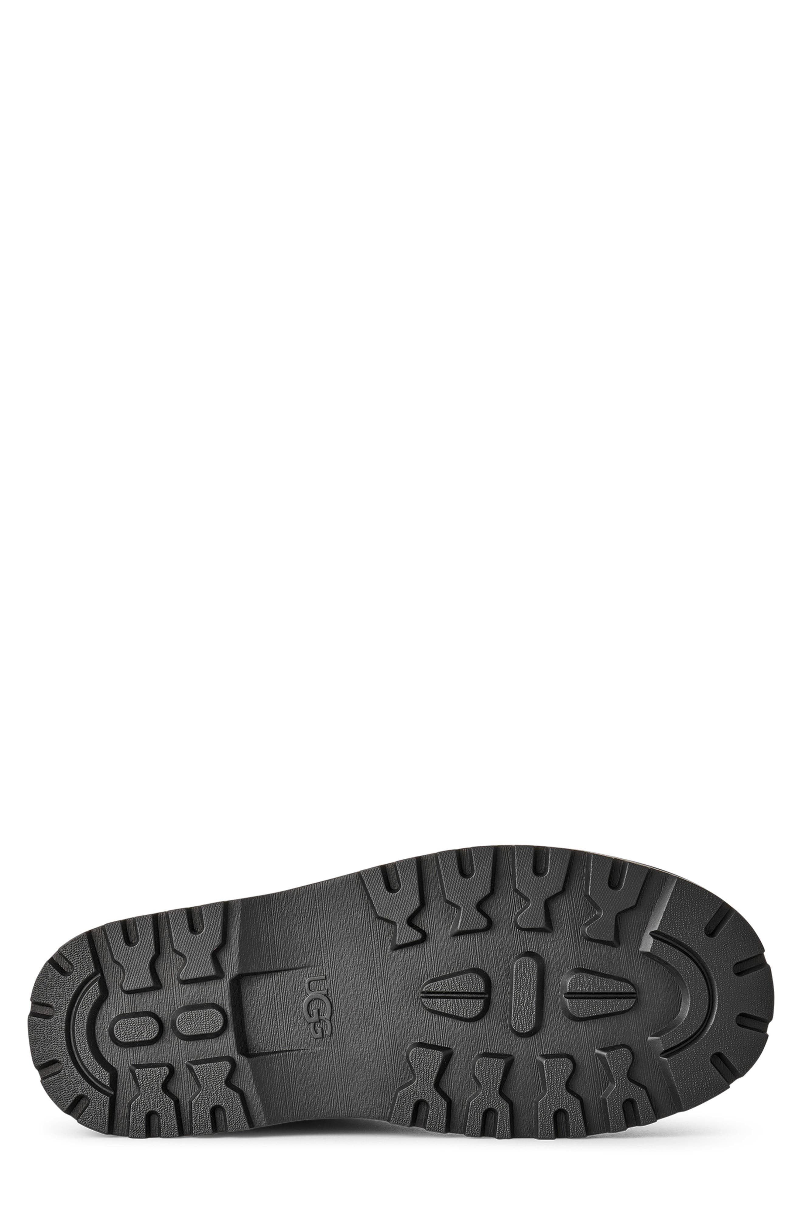 Birch II Waterproof Leather & Genuine Shearling Boot, Alternate, color, BLACK