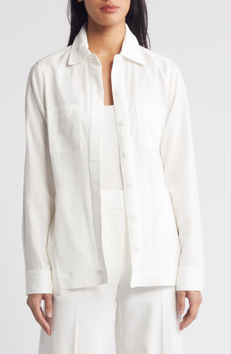 Tahari ASL Belted Shirt Jacket, Alternate, color, 