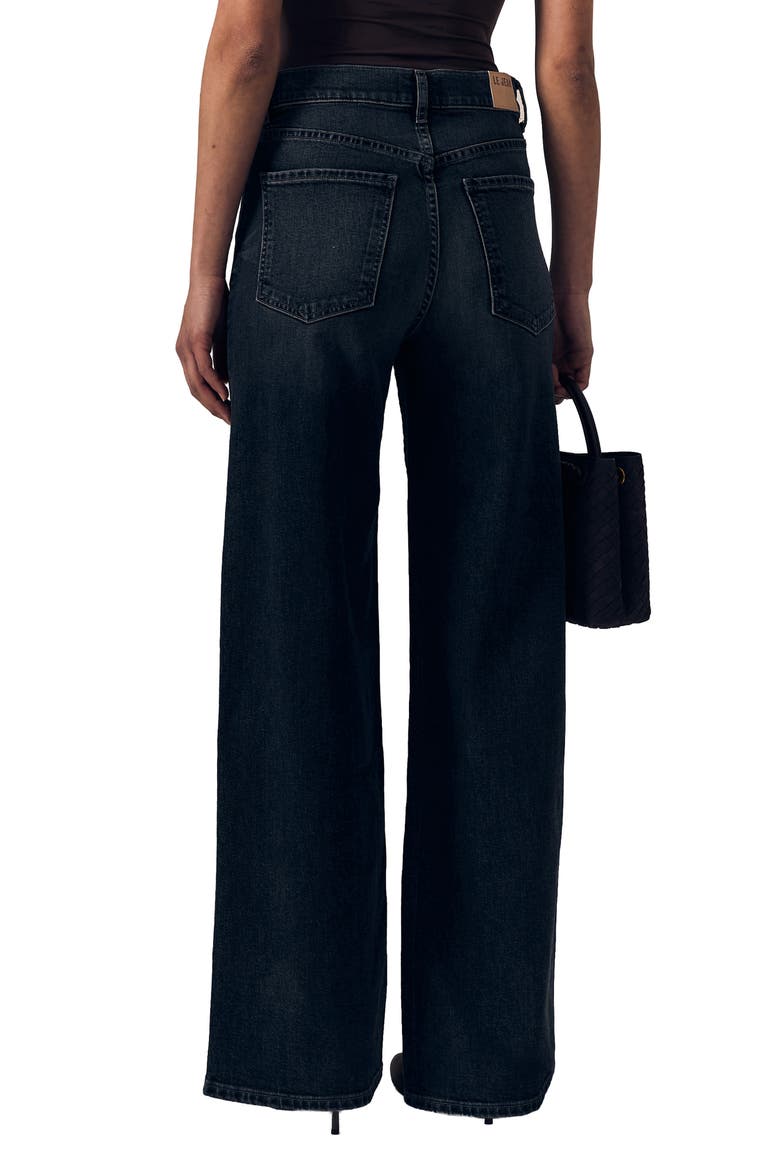 Column High Waist Wide Leg Jeans, Alternate, color, FADE TO BLACK