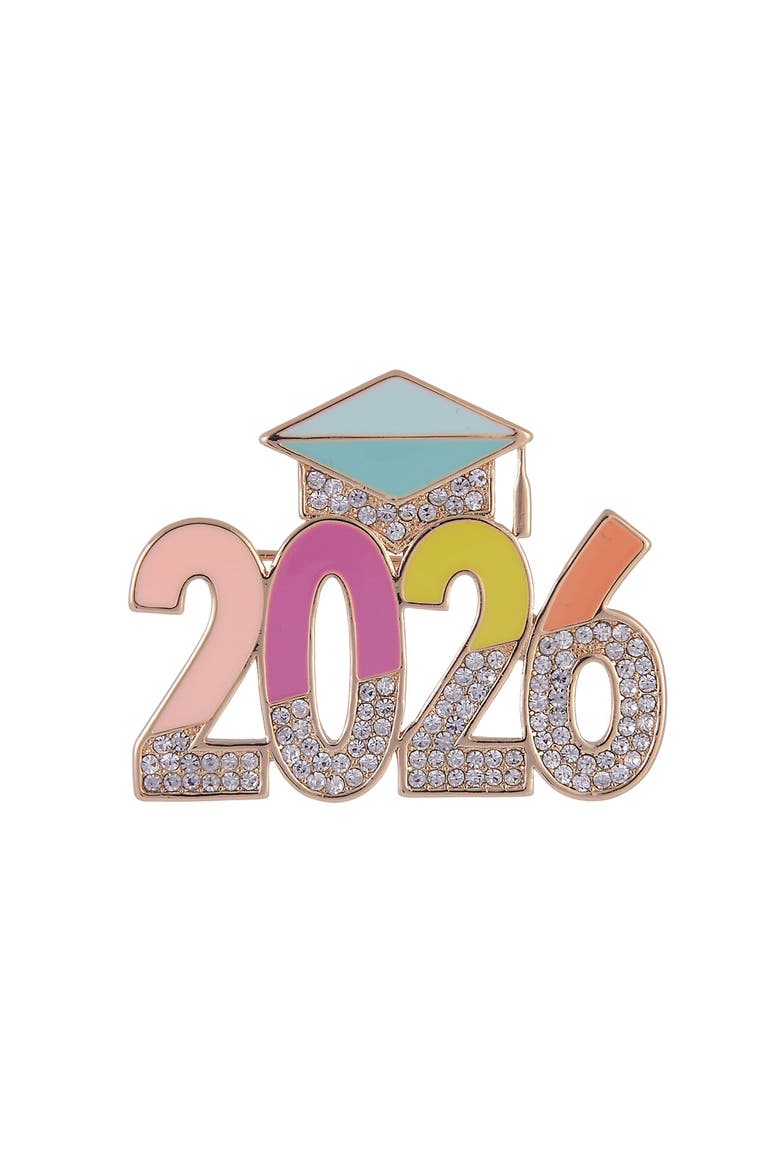 2026 Graduation Pin, Alternate, color, Multicolored