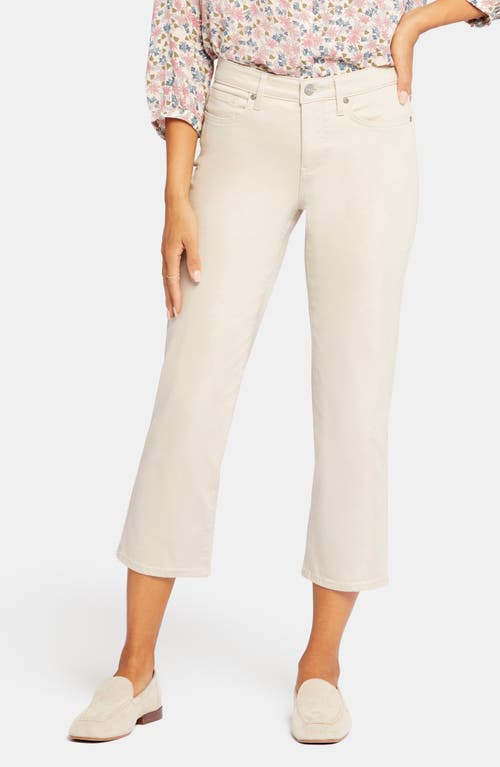 Nydj Piper Crop Relaxed Straight Leg Jeans In Neutral