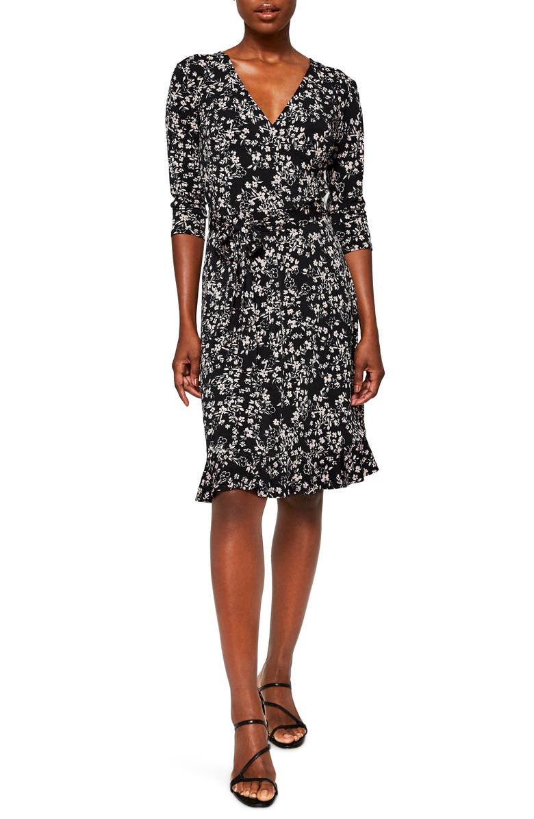 Leota Perfect Floral Ruffle Hem Dress, Main, color, 