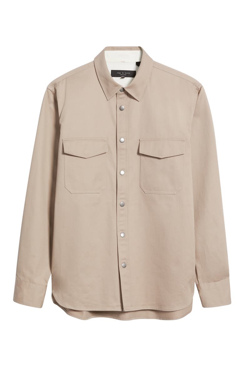 CPO Cotton Shirt Jacket, Alternate, color, TAUPE