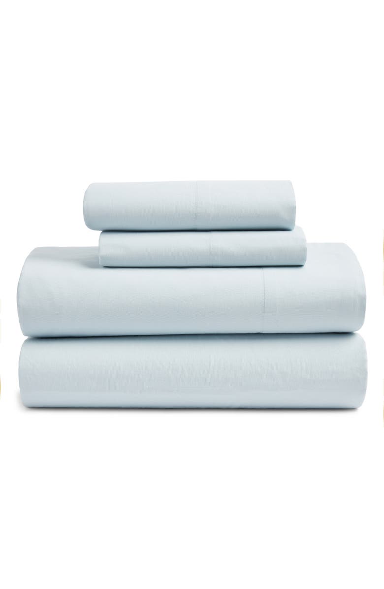 Nordstrom Organic Cotton Percale Sheet Set, Main, color, Blue Drift
