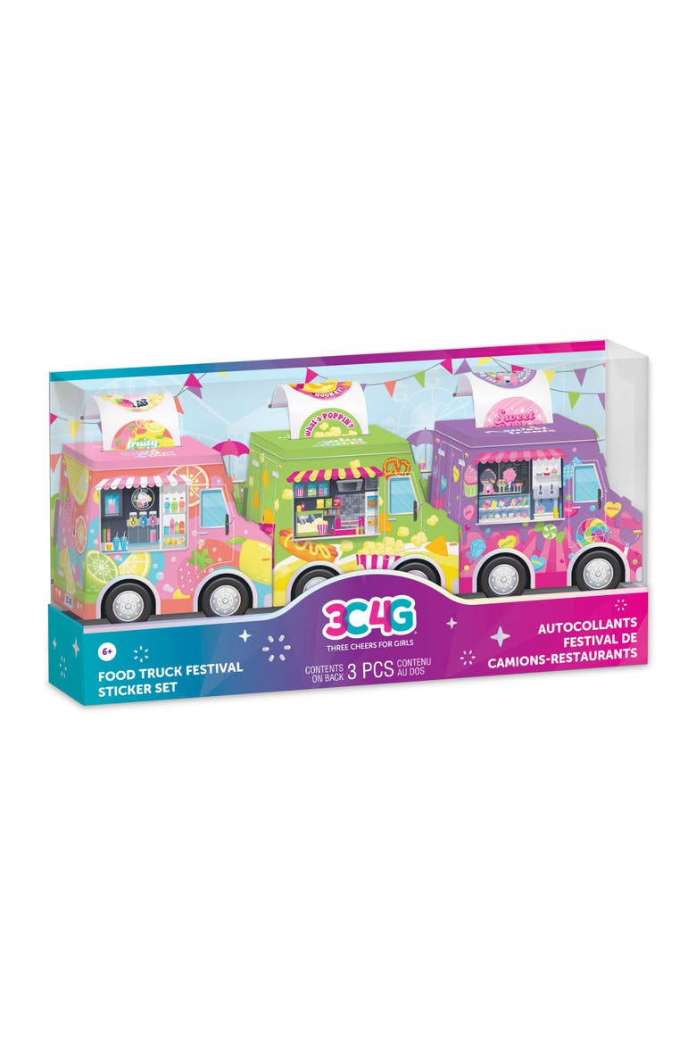 Food Truck Festival Sticker Set, Kid Age 6+, Main, color, Multicolored