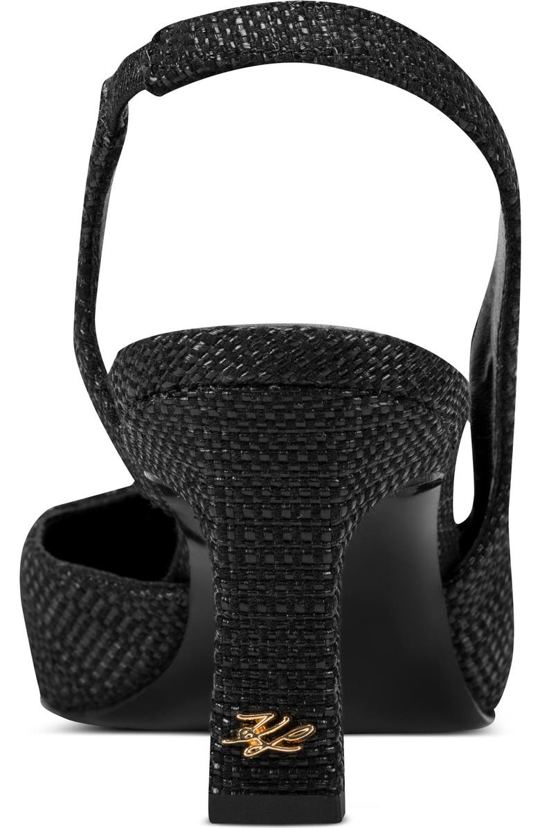 KARL LAGERFELD PARIS Sheenz Woven Slingback Pump, Alternate, color,