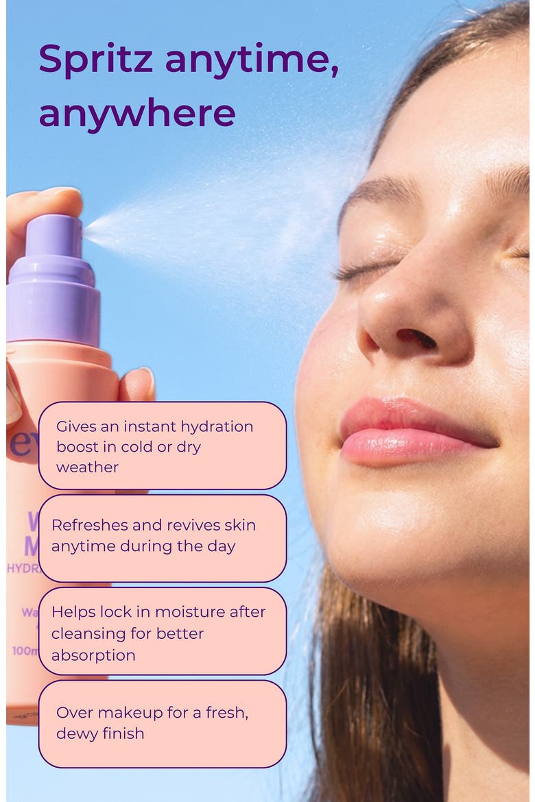 Wake Me Up Watermelon & Rose Hydrating Mist, Alternate, color, NO COLOR