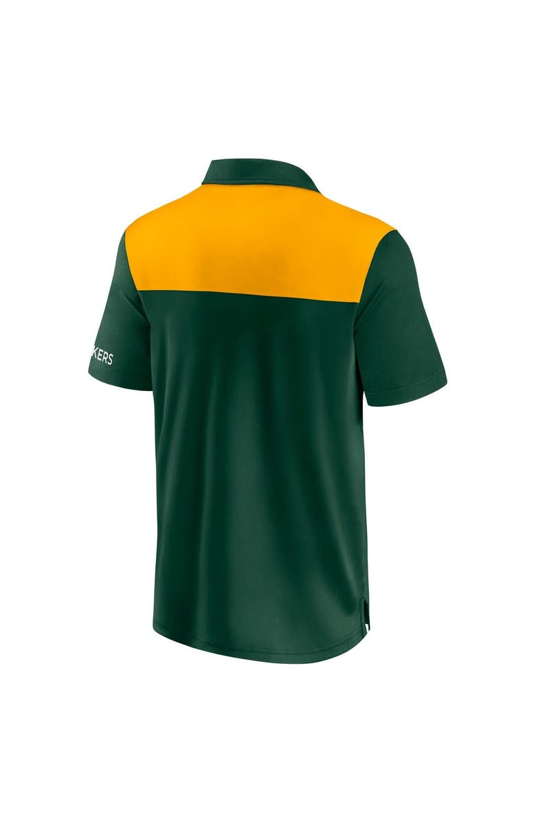FANATICS Men's Fanatics  Green/Gold Green Bay Packers Colorblock Polo, Alternate, color, 