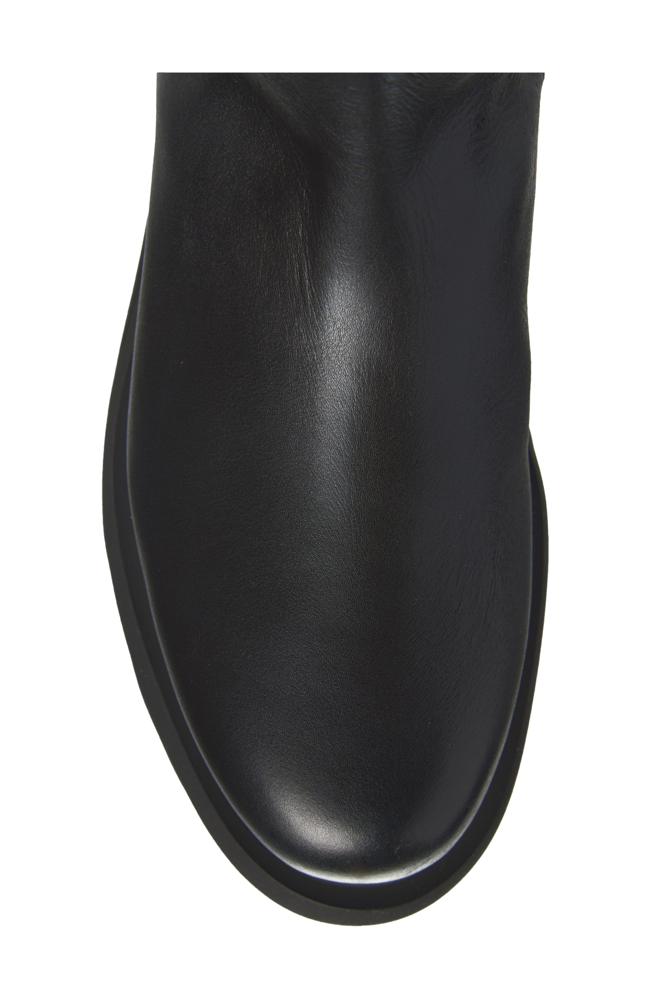 Belt Shaft Tall Boot, Alternate, color, BLACK